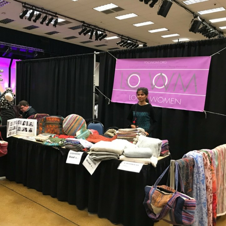 Beautifully crafted, artisan goods from fair trade company LOCWOM (Photo credit: @ocwexpo; 2018)