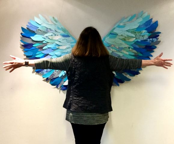 Let your dreams take flight! Our photo wall featured hand-crafted feather wings! (Photo credit: @ocwexpo; 2018)